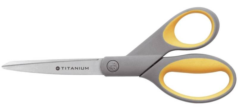 WESTCOTT Universalschere 00 Schere Titanium Super rostfrei abgerundet gerade asymmetrisch grau von WESTCOTT