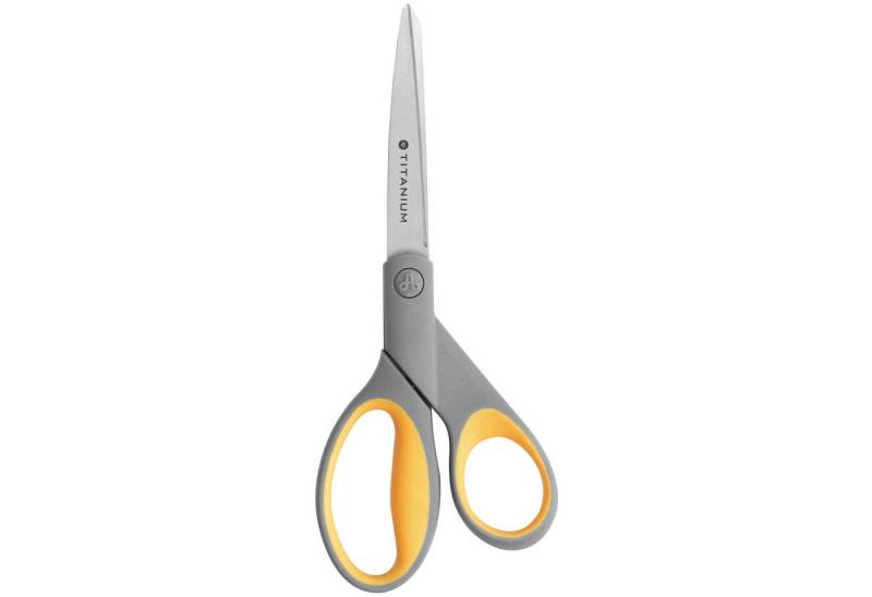 WESTCOTT Universalschere Westcott Schere "Titanium Super" 20,4cm Nr. E 30481 00, gelb/grau von WESTCOTT