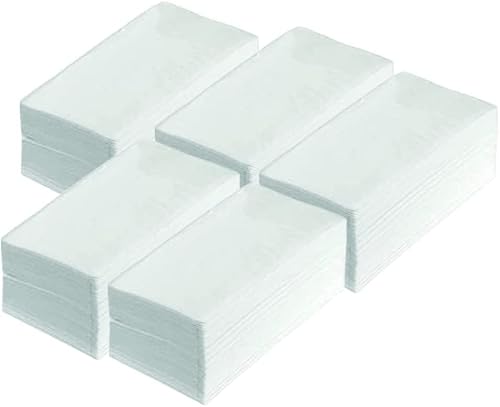 8x 250 = 2000 Stück Barista Zellstoff Servietten weiß 1/8 Falz, Tissueservietten 17 x 8,5 cm, für Bistro | Imbiss | Food Gastro | Tissue Gastronomie Servietten - Made in Germany ((weiss, einlagig)) von WESTCRAFT