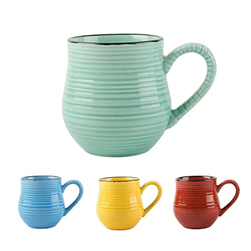 La Cafetiere Regenbogen Liebhaber Espresso Tasse + aqua tuerkise Keramik Kaffee 65 ml Becher 1 Cup oder Geschirrset für Espresso/Kaffee Türkis von WESTCRAFT