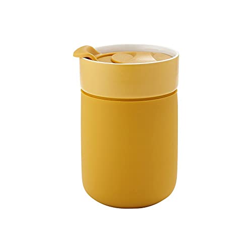 Ladelle Eco Brew Reisebecher Travel Mug Kaffee Trink-Becher Kaffeebecher Teebecher, hält ihr Getränk hot & cold (Zest-Zitronengelb) von WESTCRAFT