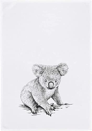 Maritime Geschirrtücher / Küchen-Handtuch - Dish Towel Vintage aus 100% Baumwolle 50 x 70 cm (Koala grau) von WESTCRAFT