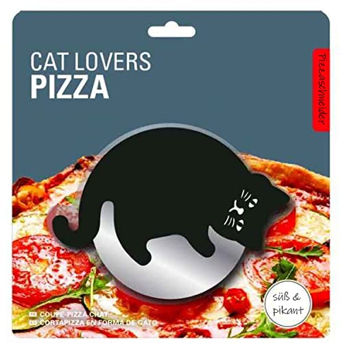 Pizzaschneider als schwarze Katze | süßer Pizzaroller | Pizzamesser | Pizzarad | Pizzateiler | Pizza süß von WESTCRAFT