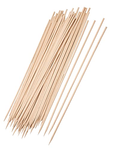 WESTCRAFT Schaschlikspieße Holz 25cm / Ø3mm Grillspieße - Holzspieße aus Bambus zum Grillen und Kochen (100) von WESTCRAFT