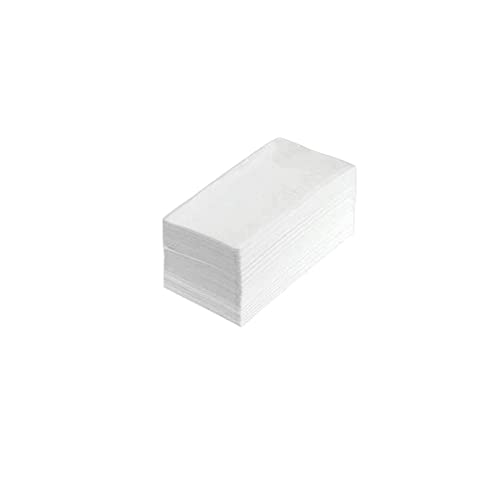 Zellstoff Servietten weiß 1/8 Falz, Tissueservietten 12 x 8,5 cm, für Bistro | Imbiss | Food Gastro | Tissue Gastronomie - kompatibel mit Cabanaz Spender (Barista 1 x 250 pieces) von WESTCRAFT