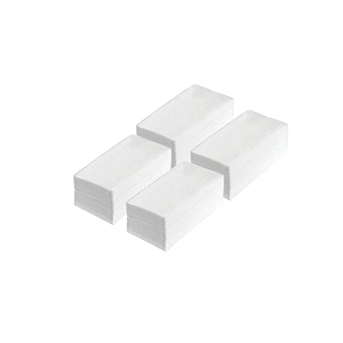 Zellstoff Servietten weiß 1/8 Falz, Tissueservietten 12 x 8,5 cm, für Bistro | Imbiss | Food Gastro | Tissue Gastronomie - kompatibel mit Cabanaz Spender (Barista 4 x 250 pieces) von WESTCRAFT