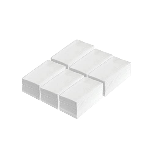 Zellstoff Servietten weiß 1/8 Falz, Tissueservietten 12 x 8,5 cm, für Bistro | Imbiss | Food Gastro | Tissue Gastronomie - kompatibel mit Cabanaz Spender (Barista 6 x 250 pieces) von WESTCRAFT