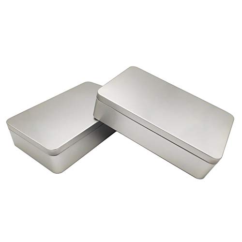 WESTKAIBA 2er Retro flach Vorratsdose Blechdose Aufbewahrungskiste Container Blech-Dose mit Deckel, 2 Stück WESTKAIBA 2er Retro flach Vorratsdose Blechdose Aufbewahrungskiste Container Blech-Dose mit Deckel, 2 Stück von WESTKAIBA