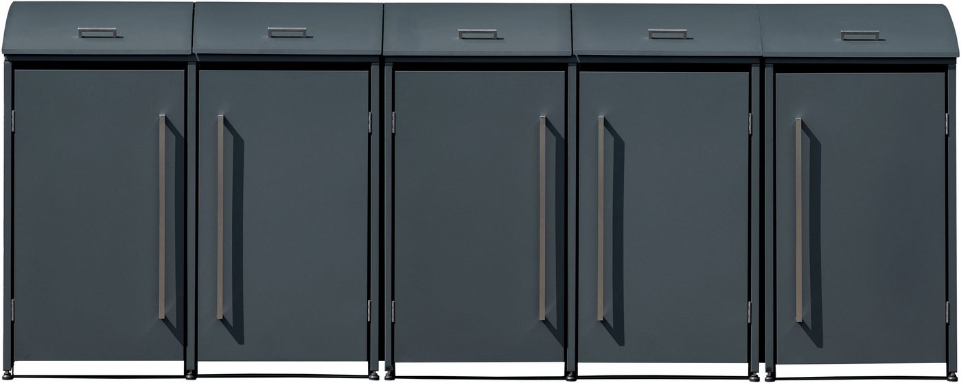 WESTMANN Mülltonnenbox Moderna 5, Platz für 5 Mülltonnen je 240 L, BxHxT: 350x83x135 cm von WESTMANN
