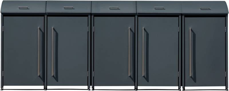 WESTMANN Mülltonnenbox Moderna 5, Platz für 5 Mülltonnen je 240 L, BxHxT: 350x83x135 cm von WESTMANN