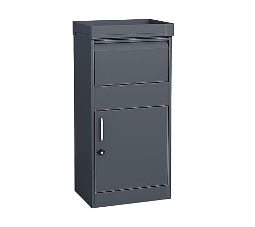 WESTMANN Paketbox Piet Outdoor | Metall 50x37x105 cm | Briefkasten & Paketkasten zum Schutz Ihrer Post vor Wettereinflüssen und Diebstahl von WESTMANN