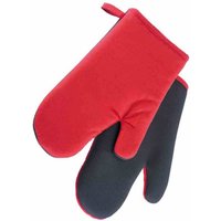 Topfhandschuhe 'Neopren' 27 cm, 2er-Set rot/schwarz von WESTMARK