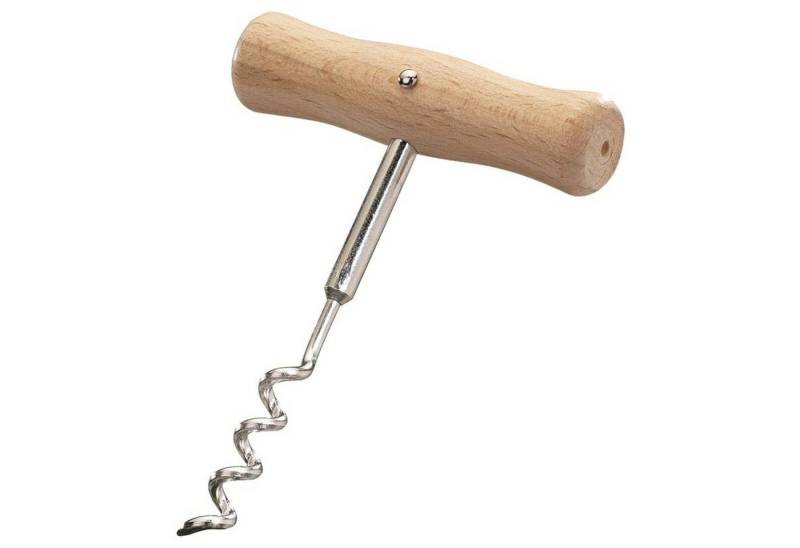 WESTMARK Korkenzieher Wendel mit Seele, Länge: 10,4 cm, Holz/Stahl, Woody, Hellbraun/Silber von WESTMARK