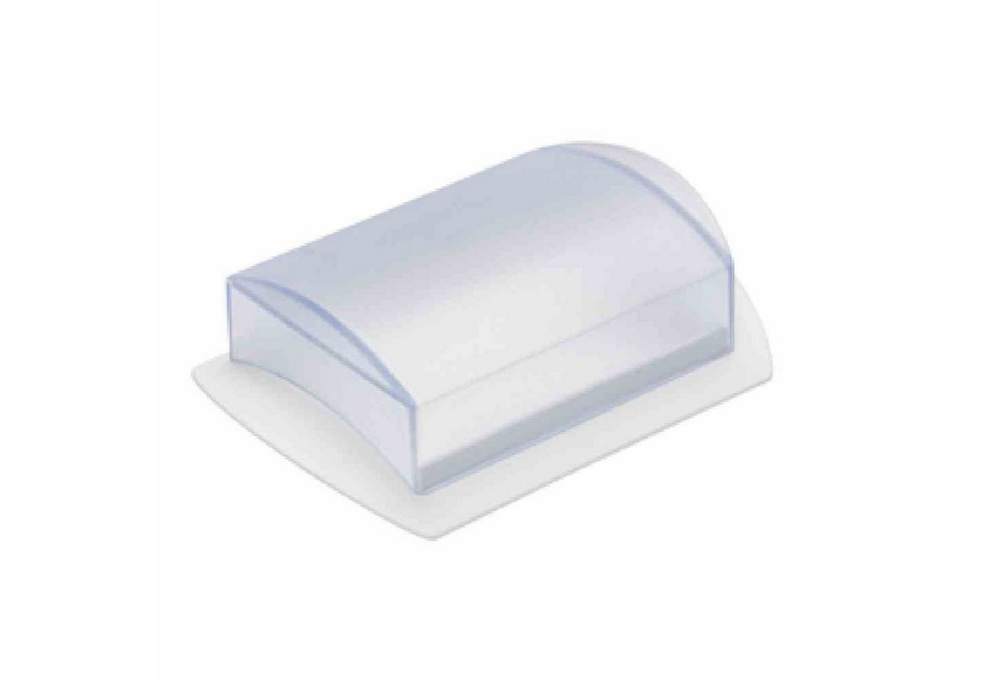WESTMARK Vorratsdose Tisch-Butterdose Kunststoff 15,8 x 11 x 5,5 cm, weiß/transparent von WESTMARK