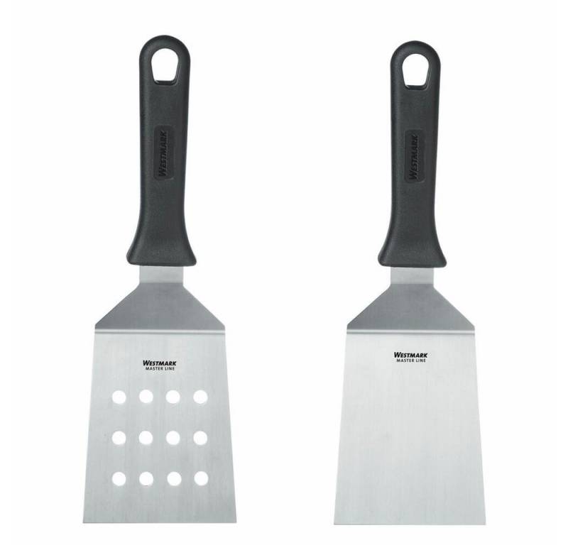 WESTMARK Pfannenwender Set, 2tlg.: 2 Profi-Wender/Grill-Spachtel (Gewinkelt, Starr) von WESTMARK