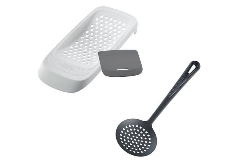 WESTMARK Spätzlereibe Set, 2tlg., 1 Spätzlereibe mit flexiblem Schaber, Spatzl + 1 Schöpflöf, ABS, PA von WESTMARK