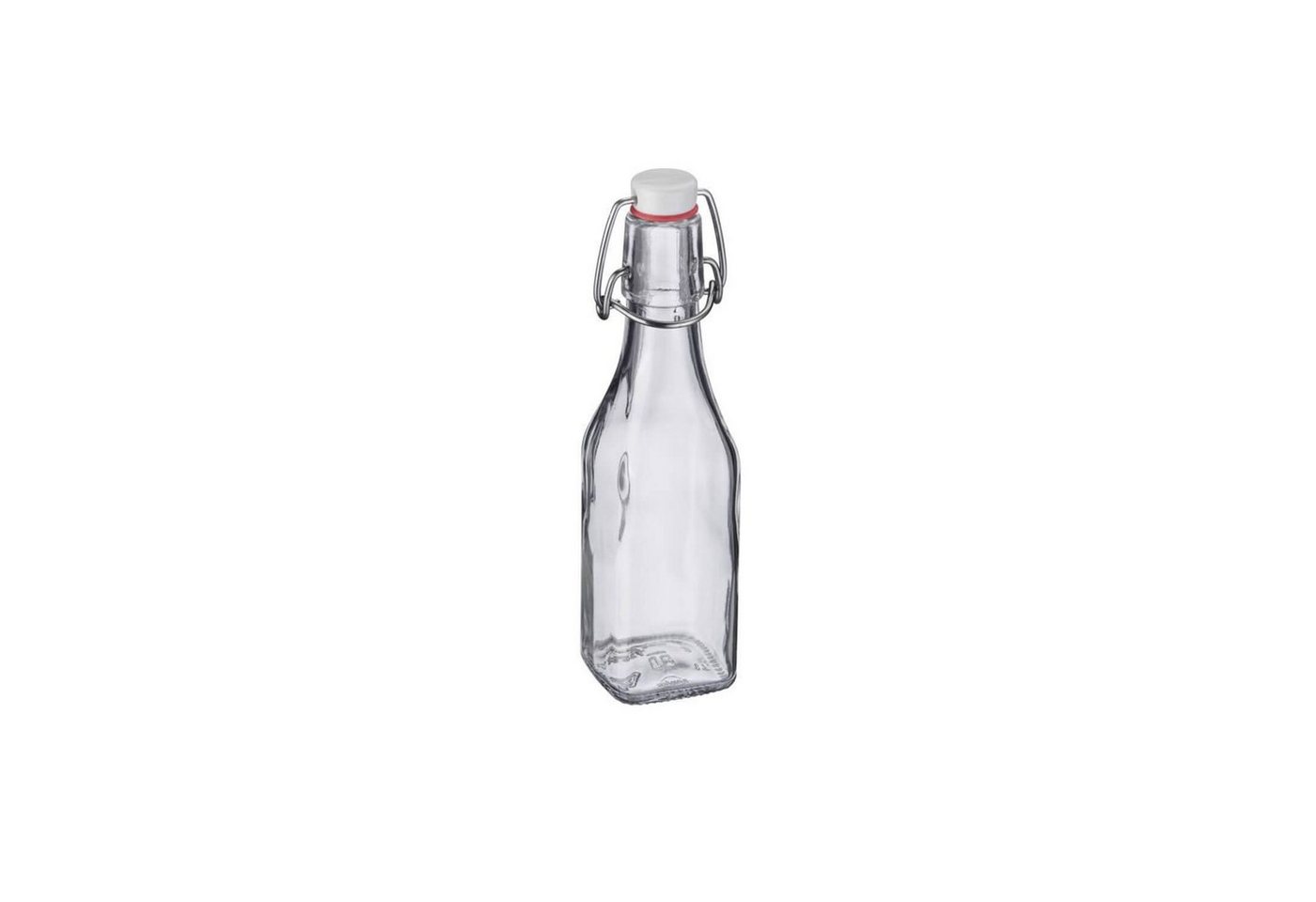 WESTMARK Vorratsdose Westmark Bügelflasche eckig 250 ml, Glas, Kunststoff, Stahl von WESTMARK