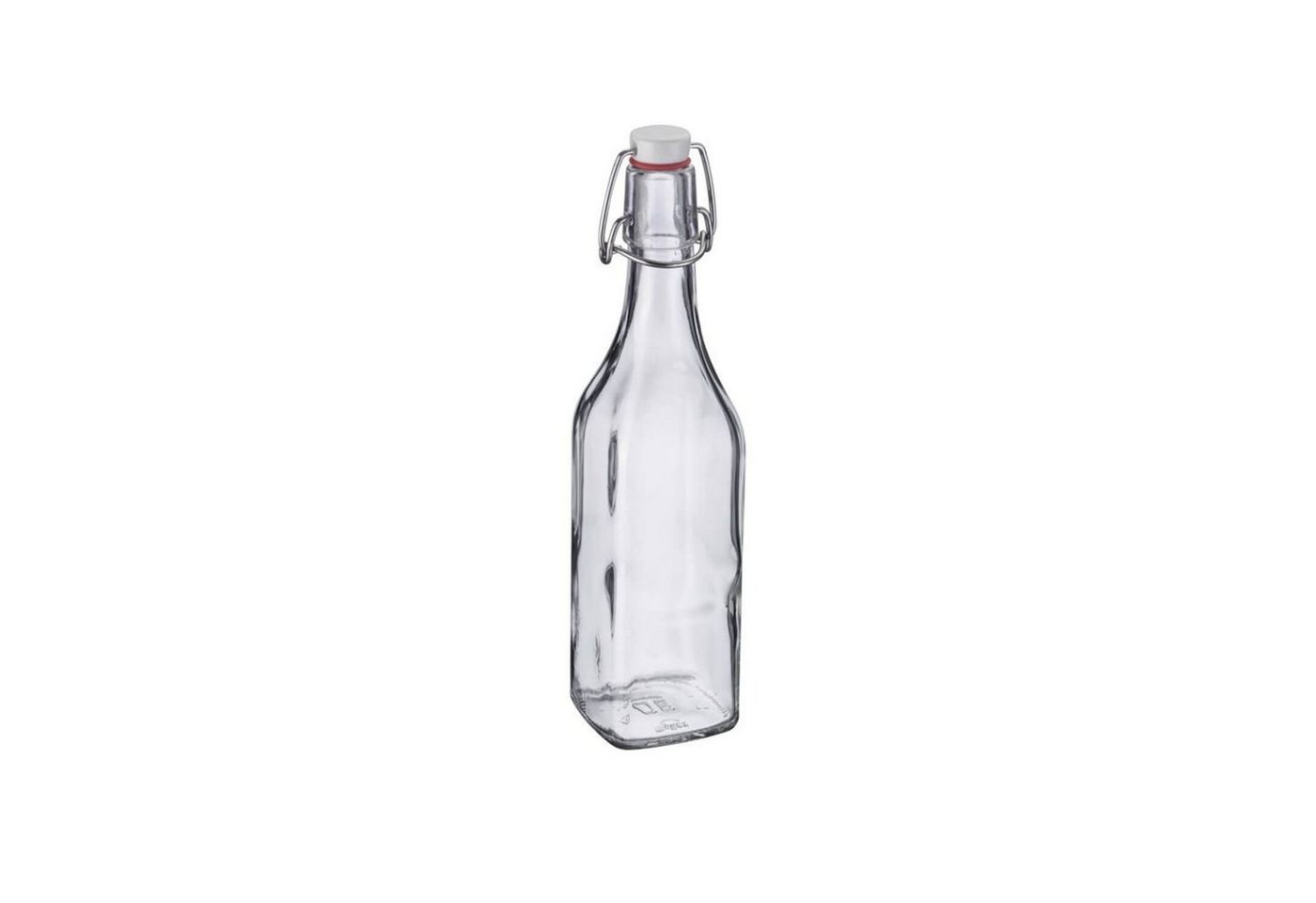 WESTMARK Vorratsdose Westmark Bügelflasche eckig 500 ml, Glas, Kunststoff, Stahl von WESTMARK