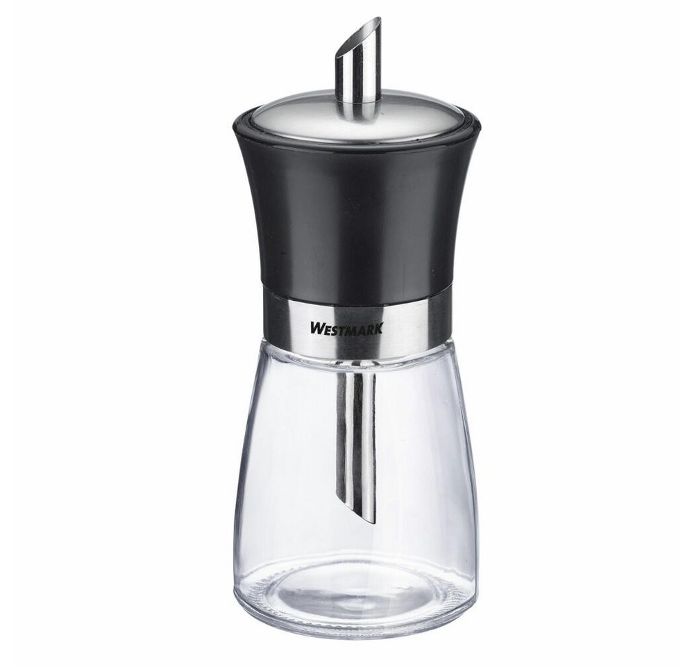 WESTMARK Zuckerstreuer Fassungsvermögen: 190 ml, Glas/Rostfreier Edelstahl/Kunststoff, Blacky von WESTMARK