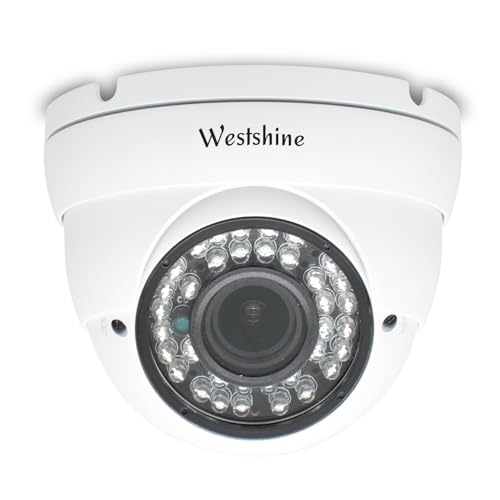 WESTSHINE 1080P Überwachungskamera Aussen Dome Kamera, CCTV Überwachung 2.0MP 2.8mm-12mm 1/3" Weitwinkelobjektiv, TVI/CVI/AHD/CVBS IR-Cut 36 Infrarot LEDs 100ft Nachtsicht von WESTSHINE