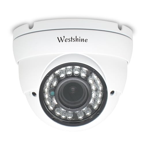WESTSHINE 1080P Überwachungskamera Aussen Dome Kamera, CCTV Überwachung 2.0MP 2.7mm-13.5mm 1/2.8" Weitwinkelobjektiv, TVI/CVI/AHD/CVBS IR-Cut 36 Infrarot LEDs 100ft Nachtsicht von WESTSHINE