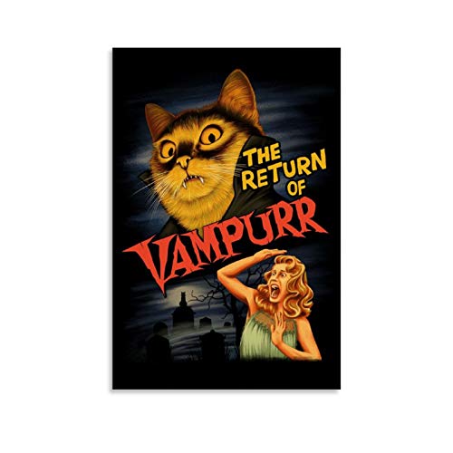 WETUO Poster "The Return of Vampurr", dekoratives Gemälde, Leinwand, Wandkunst, Wohnzimmer, Poster, Schlafzimmer, 50 x 75 cm von WETUO