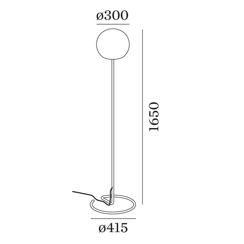 WEVER & DUCRÉ Dro 3.0 Stehlampe schwarz-weiß von Wever & Ducré Lighting