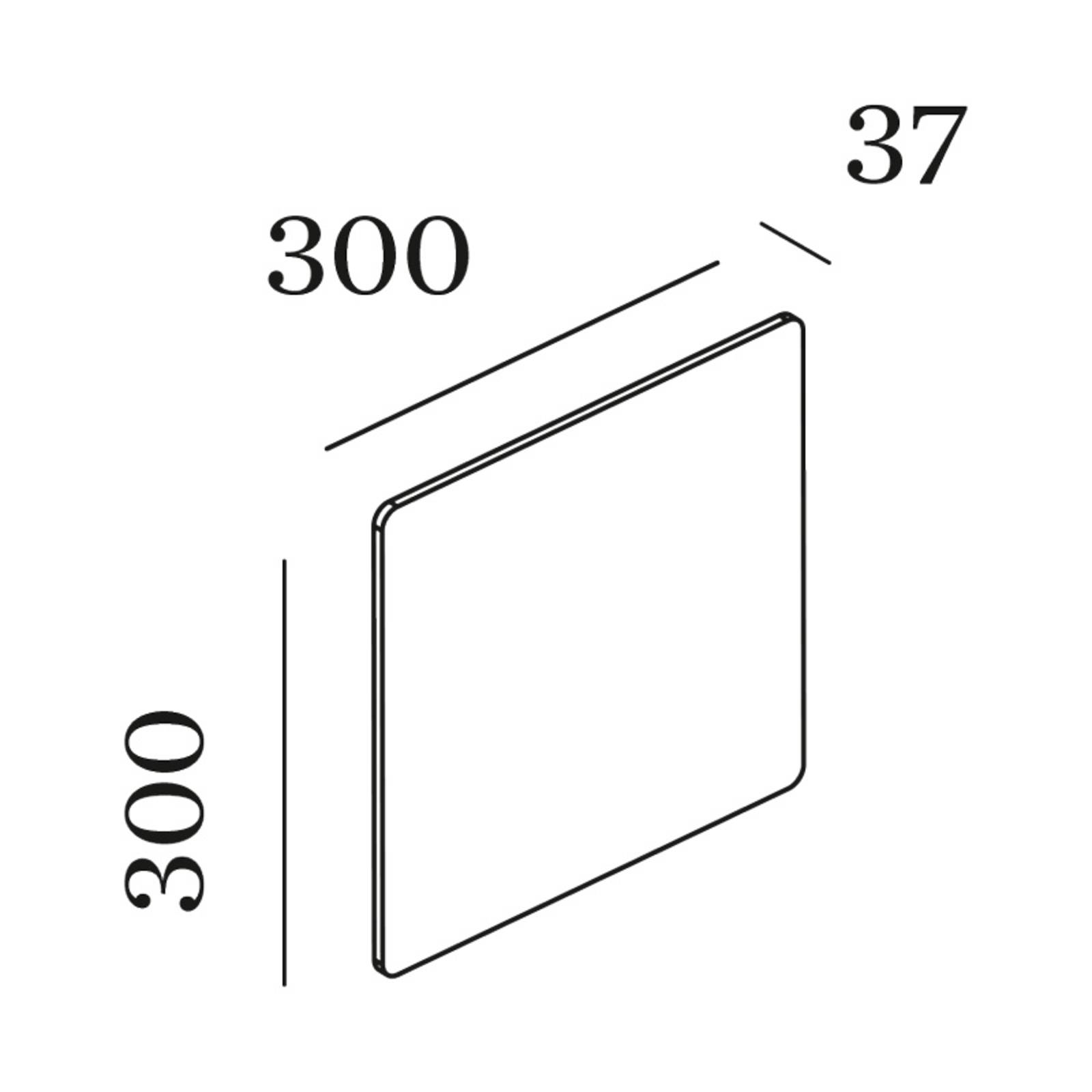 WEVER & DUCRÉ Miles 3.0 Wand 30x30cm marmor weiß von Wever & Ducré Lighting