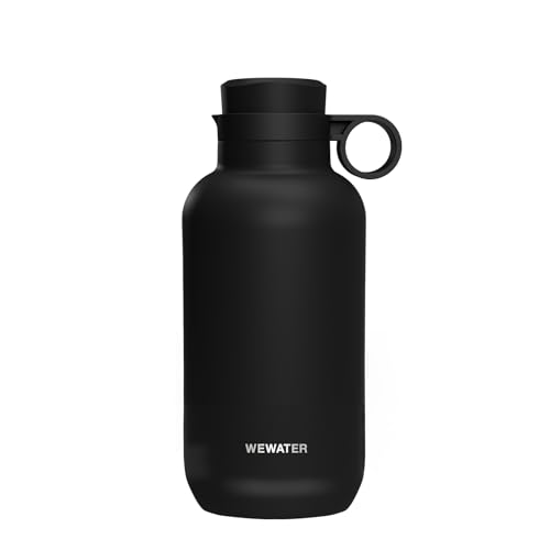 WEWATER INFUSE Bottle - Thermosflasche 530 ml mit integriertem Teesieb, tragbare wiederverwendbare Flasche, Griff, BPA-frei, auslaufsicherer Deckel mit doppelter Öffnung, Thermoskanne schwarz WEWATER INFUSE Bottle - Thermosflasche 530 ml mit integriertem Teesieb, tragbare wiederverwendbare Flasche, Griff, BPA-frei, auslaufsicherer Deckel mit doppelter Öffnung, Thermoskanne schwarz von WEWATER