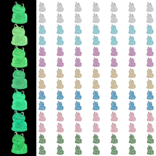 WEWAYSMILE 105 Stücke 7 Stil Miniaturfiguren Frosch,Niedliche Froschminiatur,Leuchtende Frösche,für Garten-Topfpflanzen-Dekorationshandwerk WEWAYSMILE 105 Stücke 7 Stil Miniaturfiguren Frosch,Niedliche Froschminiatur,Leuchtende Frösche,für Garten-Topfpflanzen-Dekorationshandwerk von WEWAYSMILE