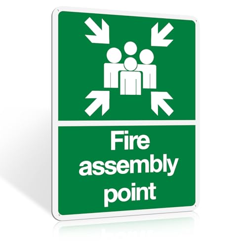 Schild "Fire Assembly Point" für den Außenbereich Schild "Fire Assembly Point" für den Außenbereich von WEXFFU