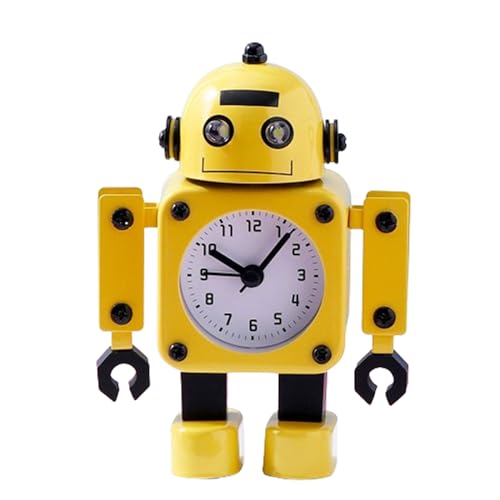LED-Digitalwecker mit Temperatur Zeit Nicht Ticken, Eleganter Wecker for Schlafzimmer Wecklicht Vollbild(Pointer Model) von WEYIMVTO
