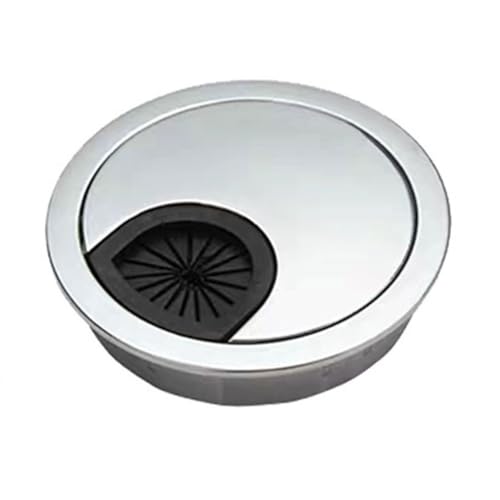 WEYIMVTO Tischringe, 10 STÜCKE Computer Schreibtisch Kabel Loch Abdeckung 50mm 60mm 80mm Schreibtisch Metall Tülle Tisch Kabel Ordentlich Draht Loch Abdeckung Home Hardware Teile(Silver,50MM) von WEYIMVTO