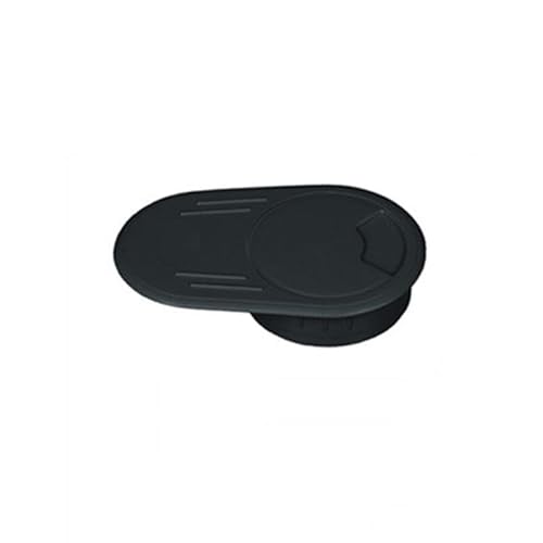 WEYIMVTO Tischringe, 10 Stück Drahtlochabdeckung 53 MM 60 MM Kabeltülle Halter Lagerung for Computer Bürotisch Hotel Schreibtisch Möbel Hardware(Black,60MM) von WEYIMVTO