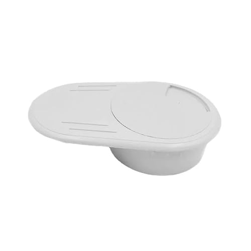 WEYIMVTO Tischringe, 10 Stück Drahtlochabdeckung 53 MM 60 MM Kabeltülle Halter Lagerung for Computer Bürotisch Hotel Schreibtisch Möbel Hardware(Grey,53MM) von WEYIMVTO