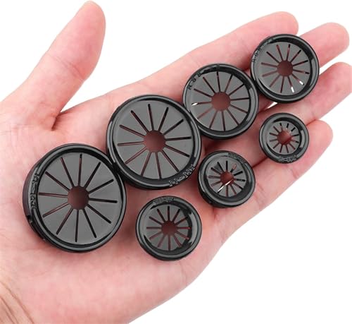WEYIMVTO Tischringe, 10 Stück Kunststoff-Kabellochabdeckung, PC-Computer-Schreibtisch, runde Aufbewahrung, Draht-Organizer, Anschlussdichtungsringe, Möbelzubehör(28mm) von WEYIMVTO