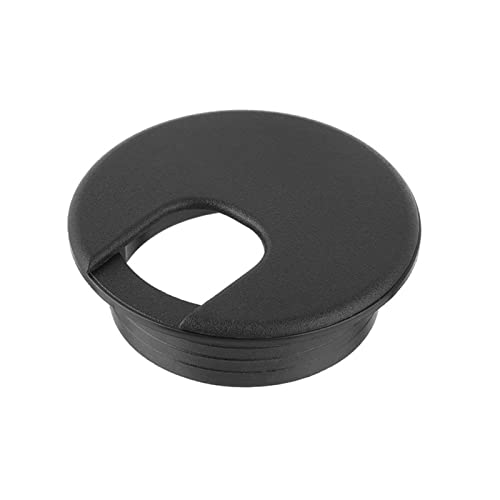 WEYIMVTO Tischringe, 35/50mm Computer Tülle Schreibtisch Tisch Kabel Verschluss Linie Box Kabel Klemme Schnalle Linie Ordentlich Lagerung Halter Hardware(Black,50mm) von WEYIMVTO