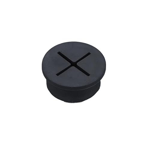 WEYIMVTO Tischringe, 5 Stück Kabeldurchführung for den Schreibtisch, Kabel-Organizer, Kabeldurchführung, runde Dichtung, Flexible Kabeldurchführungen(Black,20cm) von WEYIMVTO