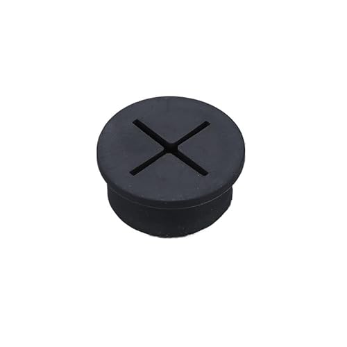 WEYIMVTO Tischringe, 5 Stück Kabeldurchführung for den Schreibtisch, Kabel-Organizer, Kabeldurchführung, runde Dichtung, Flexible Kabeldurchführungen(Black,25cm) von WEYIMVTO