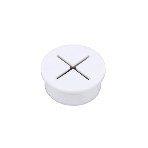 WEYIMVTO Tischringe, 5 Stück Kabeldurchführung for den Schreibtisch, Kabel-Organizer, Kabeldurchführung, runde Dichtung, Flexible Kabeldurchführungen(White,20cm) von WEYIMVTO