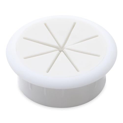 WEYIMVTO Tischringe, 8 STÜCKE 50/60mm Schreibtisch Kabel Ösen Draht Organizer Kabel Loch Abdeckung for Büro Möbel Kabel(White,50mm) von WEYIMVTO