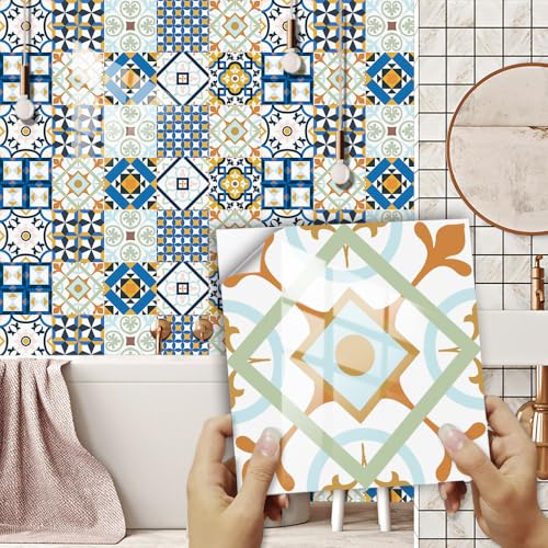 WEYIMVTO dekorative Kacheln, Selbstklebende Wandfliesen, Badezimmer-Backsplash for die Küche, Bodenfliesen selbstklebend, DIY-Heimdekor, 10 Stück WEYIMVTO dekorative Kacheln, Selbstklebende Wandfliesen, Badezimmer-Backsplash for die Küche, Bodenfliesen selbstklebend, DIY-Heimdekor, 10 Stück von WEYIMVTO