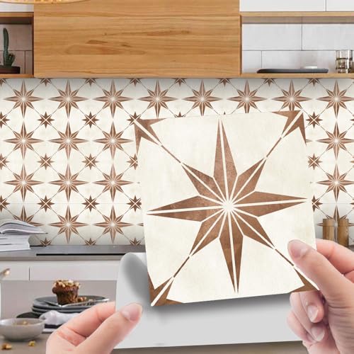 WEYIMVTO dekorative Kacheln, Selbstklebende Wandfliesen, Badezimmer-Rückwand for die Küche, Selbstklebende Bodenfliesen, DIY-Heimdekor, 10 Stück(10 PC(10x10cm)) von WEYIMVTO