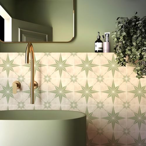 WEYIMVTO dekorative Kacheln, Selbstklebende Wandfliesen, Badezimmer-Rückwand for die Küche, Selbstklebende Bodenfliesen, DIY-Heimdekor, 10 Stück(10 PC(20x20cm)) von WEYIMVTO