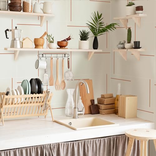 WEYIMVTO dekorative Kacheln, Selbstklebende Wandfliesen, DIY-Wandfliesen for Abziehen und Aufkleben, Selbstklebende Bodenfliesen for die Küche (10 Stück)(20 PC(15x15cm)) von WEYIMVTO