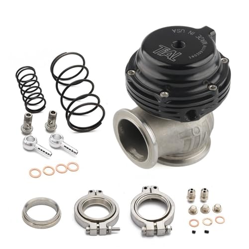 Turbo Blow Off Valve 44 mm Wastegate Top Steel V-Band Externes Wastegate for Supercharge Turbo Manifold Blow Off Ventil (Color : Noir) von WEbjay