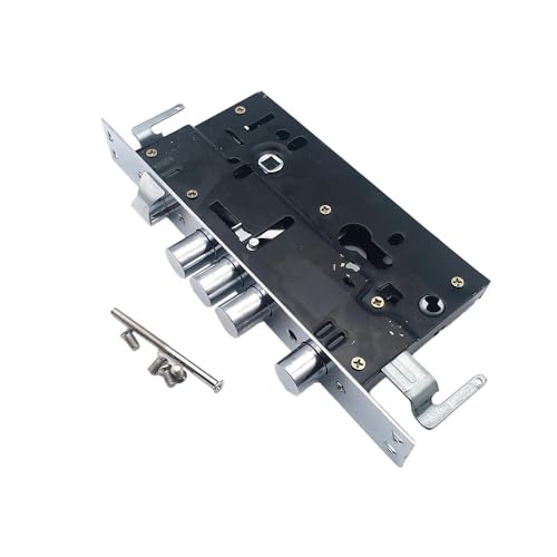 WEbjay Einsteckschloss Universal-Sicherheits-Einsteckschloss for Eingangstür, Türkörper, Hardware – Torschloss, Beschlag, Größe 30, runder Riegel TüRschloss(with Hook) von WEbjay