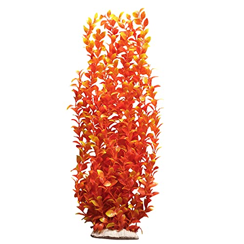 WEkiva Aquarium-Dekoration, Kunststoffpflanzen, extra groß, 55,9 cm hoch, Orange 6516 von WEkiva