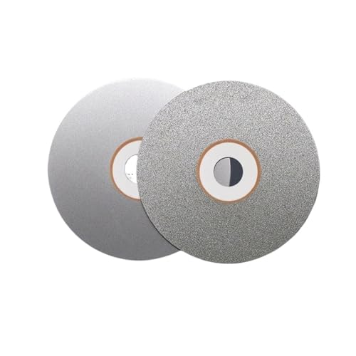 10 Zoll/250 mm Diamantbeschichtete Schleif- und Polierscheibe, Körnung 80–1500, 12,7 mm Loch, flaches Rundrad(320) von WFBOUPXQ