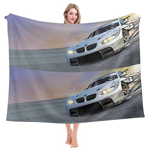 WFBZ Autos Kuscheldecke Rennauto Decke Für Jungen, Weich Flauschig Rennen Auto Motiv Flanell Decke, Sportwagen Kuscheldecke Wohndecke Für Baby Kinder Geschenk Couch Sofa Deko (A5,150 * 200cm) von WFBZ